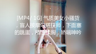 [MP4/ 1G] 气质美女小骚货，盲人按摩勾搭技师，下面塞的跳蛋，精油揉胸，娇喘呻吟