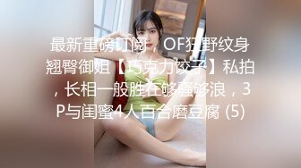 最新重磅订阅，OF狂野纹身翘臀御姐【巧克力饺子】私拍，长相一般胜在够骚够浪，3P与闺蜜4人百合磨豆腐 (5)