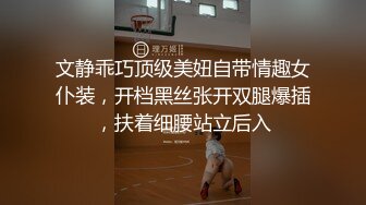 文静乖巧顶级美妞自带情趣女仆装，开档黑丝张开双腿爆插，扶着细腰站立后入