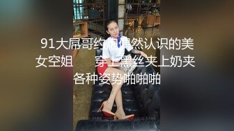 91大屌哥约炮偶然认识的美女空姐❤️ 穿上黑丝夹上奶夹 各种姿势啪啪啪