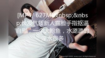 [MP4/ 627M]&nbsp;&nbsp;长发气质新人露脸手指抠逼自慰，一个大鲍鱼，水潞潞的淫水很多